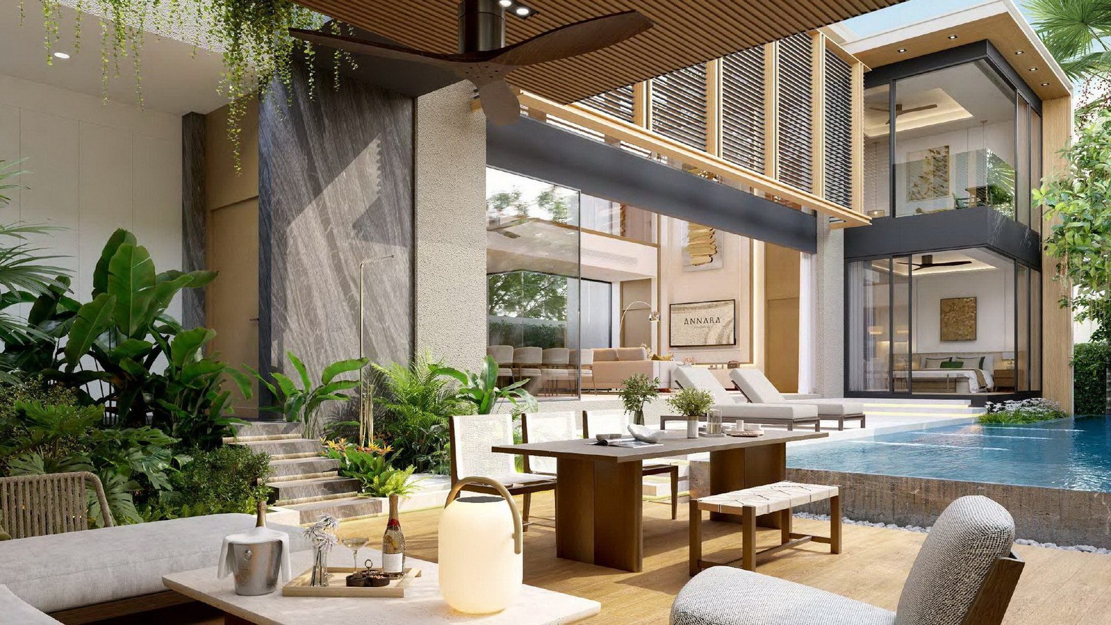 Annara Residences — outdoor dining terrace